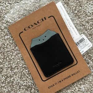 Coach leather phone wallet